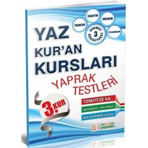 Yaz Kuran Kursları Yaprak Test 3. Kur