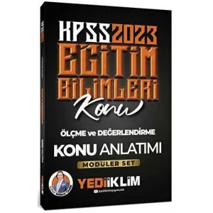 Yediiklim Yayınları 2023 KPSS Eğitim Bilimleri Ölçme ve Değerlendirme Konu Anlatımı Modüler Set İçerisindeki