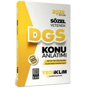 Yediiklim Yayınları 2025 DGS Sözel Yetenek Konu Anlatımı