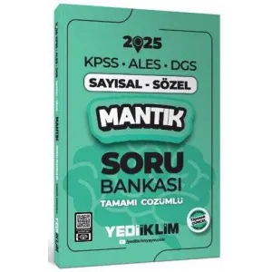 Yediiklim Yayınları 2025 KPSS ALES DGS Sayısal-Sözel Mantık Tamamı Çözümlü Soru Bankası