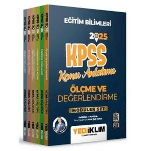 Yediiklim Yayınları 2025 KPSS Eğitim Bilimleri Konu Anlatımlı Modüler Set