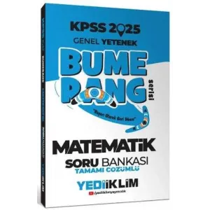 Yediiklim Yayınları 2025 KPSS Genel Yetenek Bumerang Matematik Tamamı Çözümlü Soru Bankası