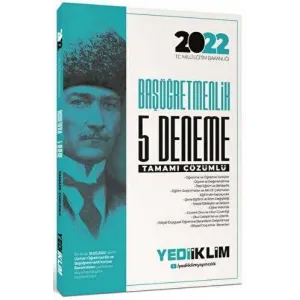 Yediiklim Yayınları MEB Öğretmenlik Kariyer Basamakları Başöğretmenlik Tamamı Çözümlü 5 Deneme