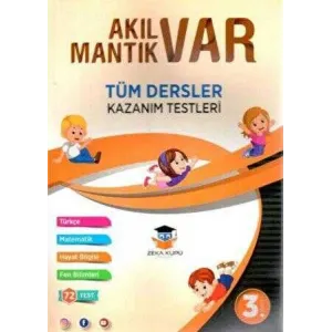 Zeka Küpü Yayınları 3. Sınıf Tüm Dersler Akıl Var Mantık Var Kazanım Testleri