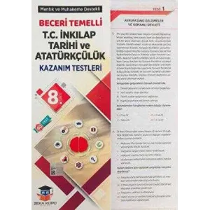 Zeka Küpü Yayınları 8. Sınıf LGS İnkılap Tarihi Beceri Temelli Kazanım Testleri