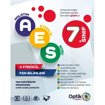 7. Sınıf Fen Bilimleri AES Etkinlikli Soru Bankası