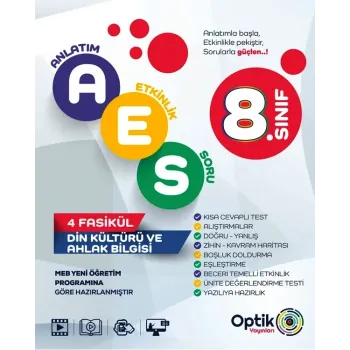 8. Sınıf Din Kültürü ve Ahlak Bilgisi AES Etkinlikli Soru Bankası