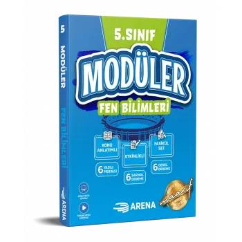 ARENA 5. SINIF FEN BİLİMLERİ MODÜLER KONU ANLATIMLI ETKİNLİKLİ 7 FASİKÜL SET FEN BİLİMLERİ