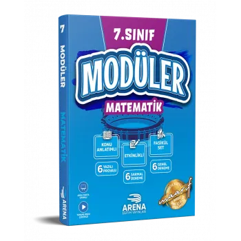 ARENA 7. SINIF MATEMATİK MODÜLER KONU ANLATIMLI ETKİNLİKLİ 7 FASİKÜL SET
