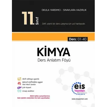 EİS - 11.Sınıf - Daf - Kimya