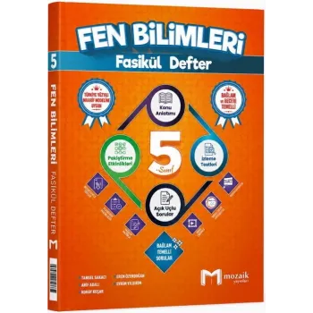 Mozaik Yayınları 5. Sınıf Fen Bilimleri Fasikül Defter