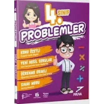 PRUVA AKADEMİ 4. SINIF PROBLEMLER SORU BANKASI