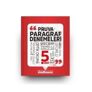PRUVA AKADEMİ 5. SINIF PARAGRAF DENEMELERİ