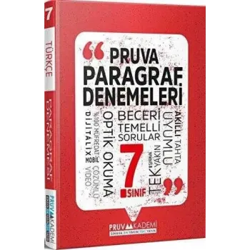 Pruva Akademi 7. Sınıf Paragraf Deneme