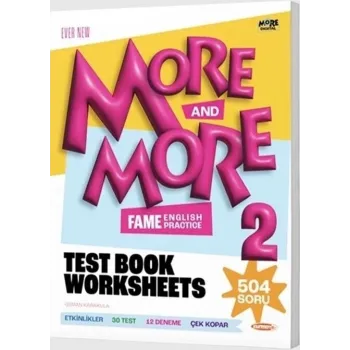 ***YENİ ÜRÜN *** 2 MORE&MORE TEST BOOK WORKSHEETS
