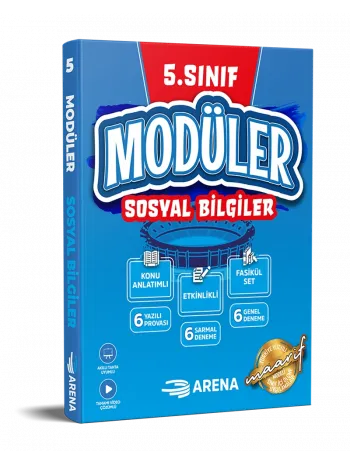 ARENA 5. SINIF SOSYAL BİLGİLER MODÜLER KONU ANLATIMLI ETKİNLİKLİ 6 FASİKÜL SET SOSYAL BİLGİLER