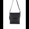 Aka Omuzdan Askılı Çanta 373-2 Floter Siyah Deri