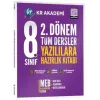 KR Akademi Yayınları 8. Sınıf 2. Dönem Tüm Dersler Yazılılara Hazırlık Kitabı