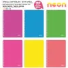 Mopak A4 Spiralli Plastik Kapak Defter Neon 60 Yaprak Kareli