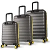 My Valice Colors Abs Kabin Orta Ve Büyük Boy Antrasit 3lü Valiz Seti