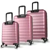 My Valice Colors Abs Kabin Orta Ve Büyük Boy Rose Gold 3lü Valiz Seti