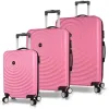 My Valice Drop Abs Kabin Orta Ve Büyük Boy Pembe 3lü Valiz Seti