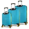 My Valice Puzzle Abs Kabin Orta Ve Büyük Boy Turkuaz 3lü Valiz Seti