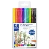 Staedtler 338 Tb10-c Triplus Broadliner 0.8 Mm 10lu Set