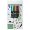 Tombow Ab-t Dual Brush Pen Grafik Kalemi Seti Doğal Renkler 6 Renk Lv-t-ab-t6cnt
