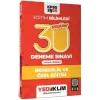 Yediiklim Yayınları 2025 KPSS Eğitim Bilimleri 30 Popüler Rehberlik ve Özel Eğitim Tamamı Çözümlü Deneme Sınavı
