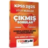 Yediiklim Yayınları 2025 KPSS Eğitim Bilimleri Konularına Göre Düzenlenmiş Tamamı Çözümlü Çıkmış Sorular