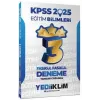 Yediiklim Yayınları 2025 KPSS Eğitim Bilimleri Tamamı Çözümlü Fasikül Fasikül 3 Yıldız Deneme