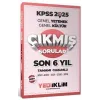 Yediiklim Yayınları 2025 KPSS Genel Yetenek Genel Kültür Son 6 Yıl Tamamı Çözümlü Çıkmış Sorular