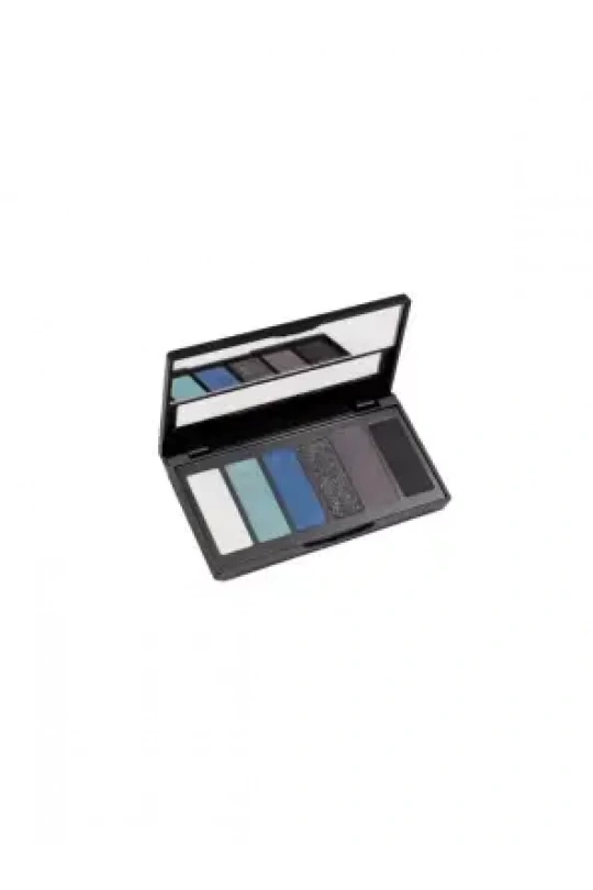 Aden Göz Farı Paleti - 6 Renkli - - 01 Black/Blue -