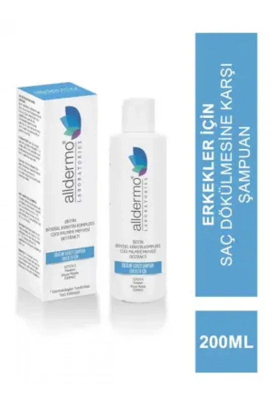 Alldermo Biotin & Cüce Palmiye Ekstraktı Dökülme Karsıtı Şampuan 200 ml - Erkekler İçin