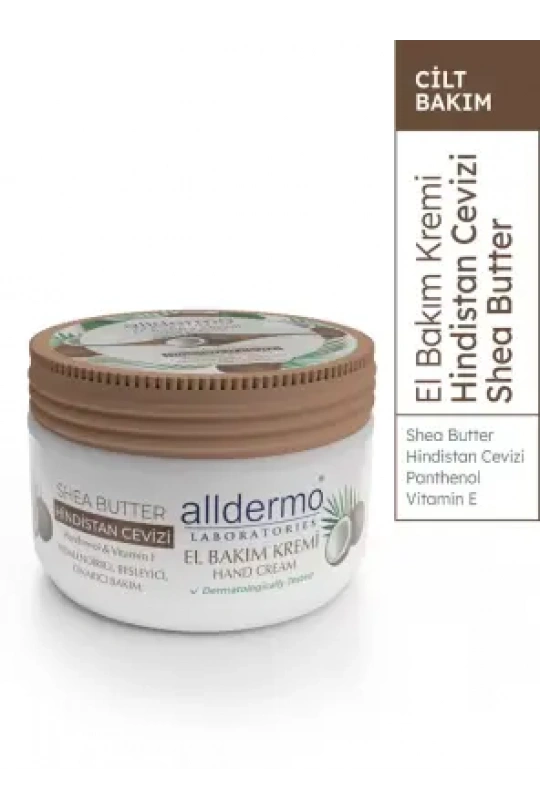 Alldermo El Bakım Kremi - Hindistan Cevizi - 250 ml