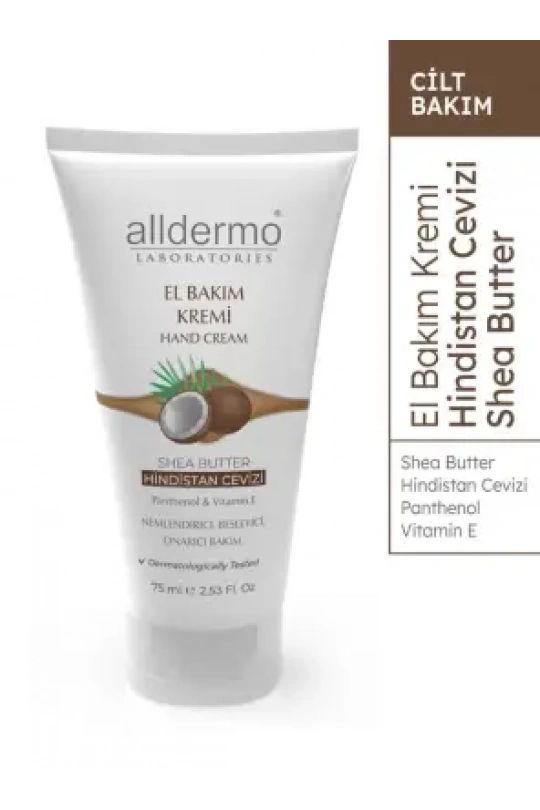 Alldermo El Bakım Kremi - Hindistan Cevizi 75 ml