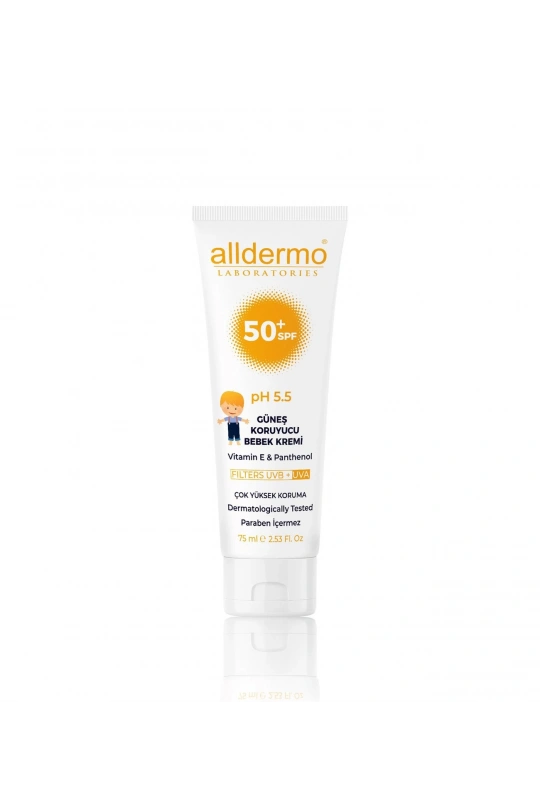Alldermo Güneş Koruyucu Bebek Kremi SPF 50+ 75 ml