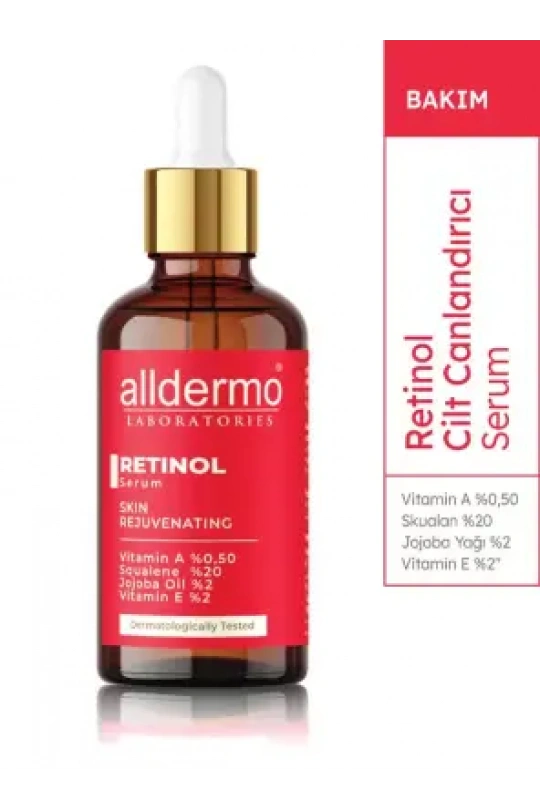 Alldermo Retinol Serum - Cilt Canlandırıcı - 30 ml