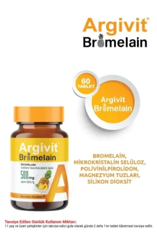 Argivit Bromelain 500mg 60 Tablet