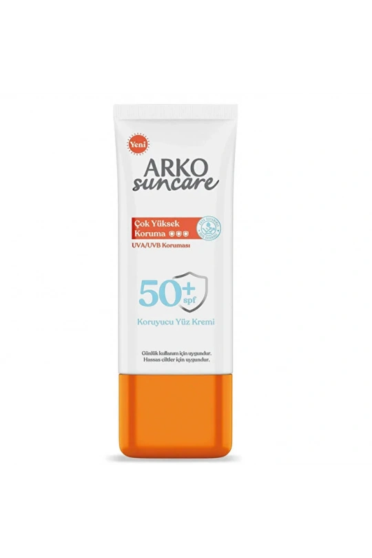 Arko Suncare Spf50 Çok Yüksek Korumalı Yüz Güneş Kremi 50 ml