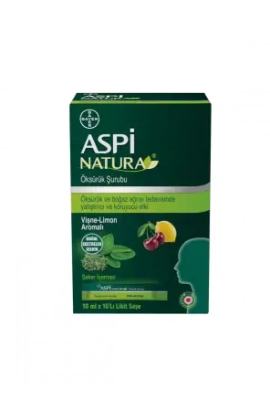 Aspi Natura 10mlX16 Likit Saşe - Vişne-Limon Aromalı