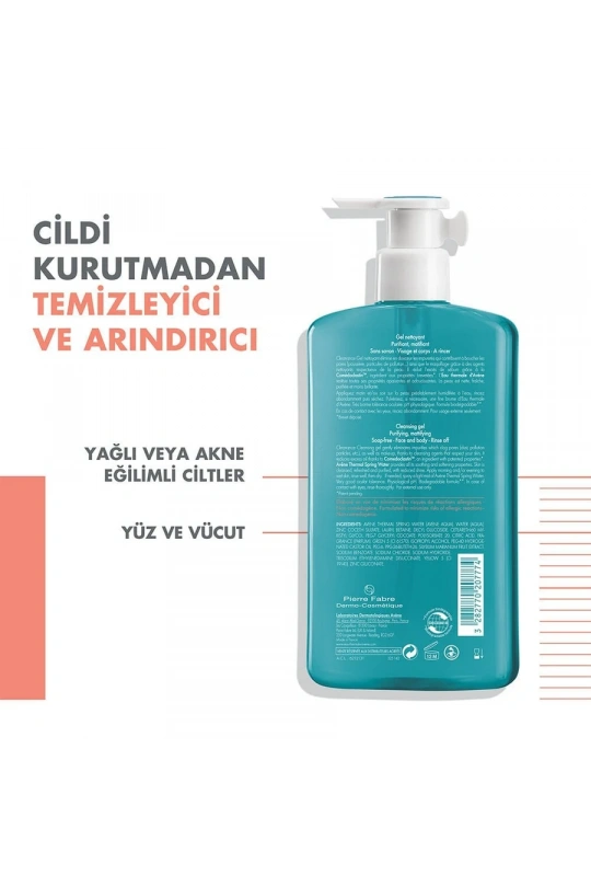 Avene Cleanance Yağlı ve Akneye Eğilimli Ciltler için Matlaştırıcı Temizleme Jeli 400 ml