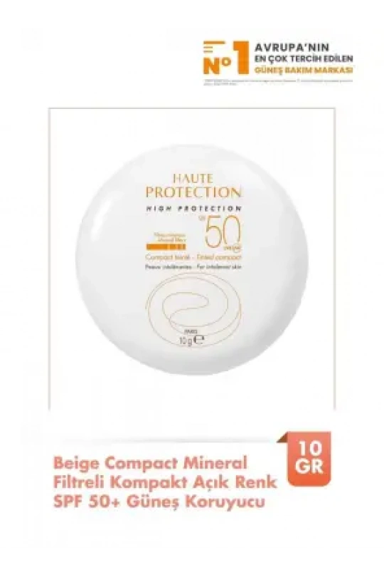 Avene Compact Sable Mineral Filtreli Kompakt Renkli SPF 50+ Güneş Koruyucu 10 gr