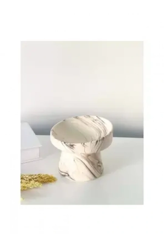 Ayaklı Porselen Mama ve Su Kabı