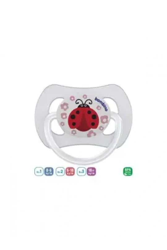 Bambino Desenli Kelebek Damaklı Emzik 6-18 Ay - P2503 -