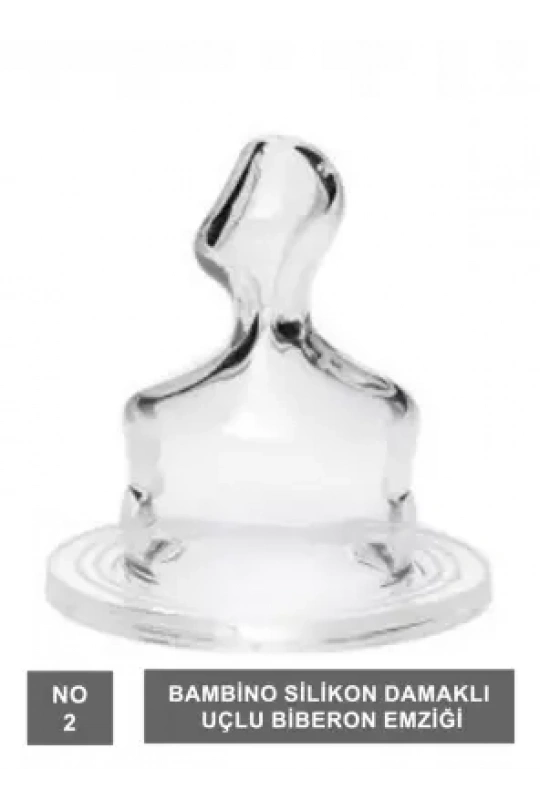 Bambino Klasik Biberon Emziği Damaklı 6-18 Ay - T154 -