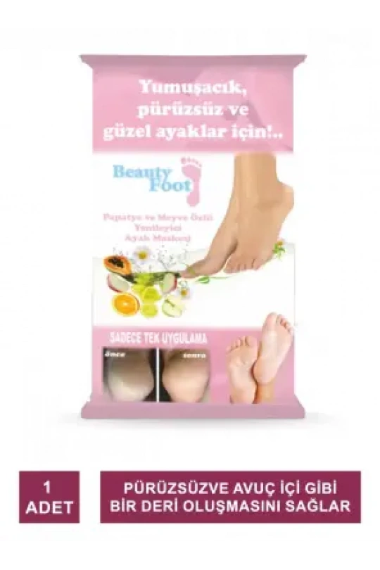 Beauty Foot Papatya ve Meyve Özlü Yenileyici Ayak Maskesi