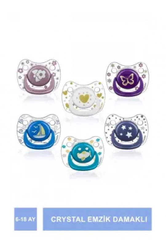 Bebedor Crystal Emzik Damaklı No: 2 6-18 Ay -172-