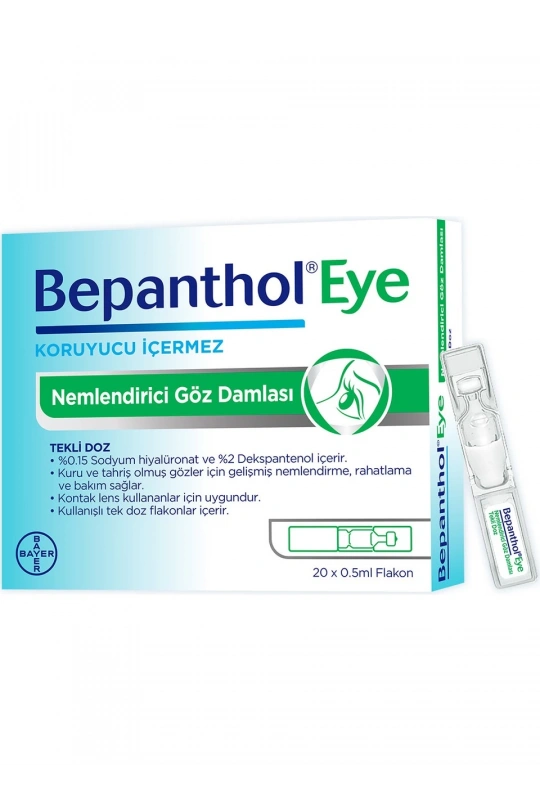 Bepanthol Eye Nemlendirici Göz Damlası 20x0,5 ml Flakon